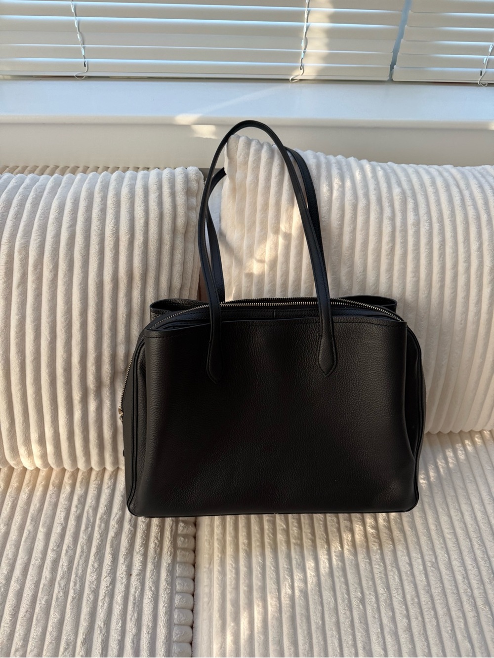 Quince Italian Leather Tote Bag
